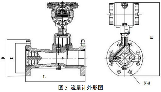 沼氣計量表外形圖