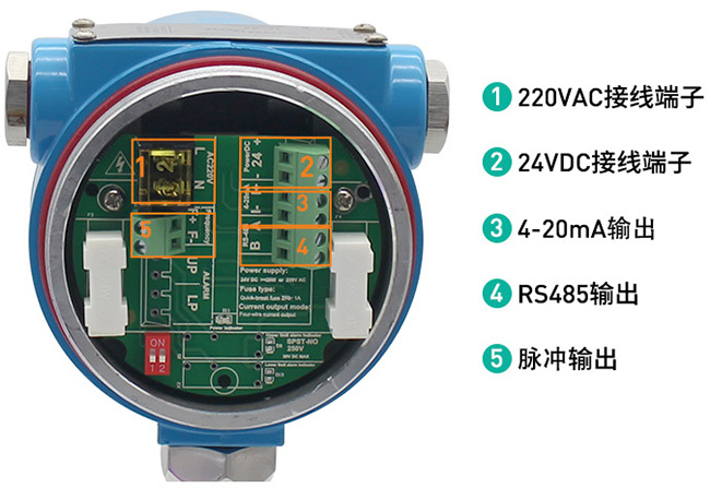 煙道氣流量計接線端子圖