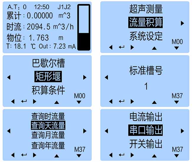 灌溉水流量計儀表顯示圖